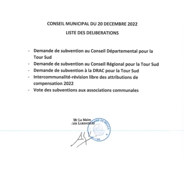 Conseil municipal